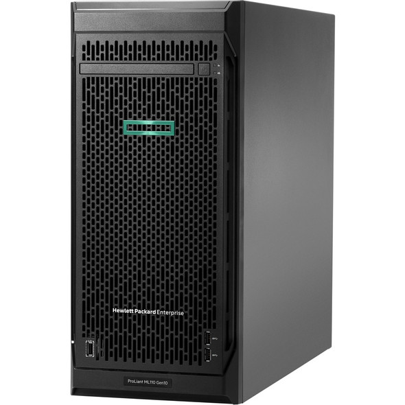 HPE (P10813-371) HPE ML110 G10 4210(1/1) 16GB SATA(0/8) HP-2.5(SFF), P408i, 800W RPS, TWR, 3YR