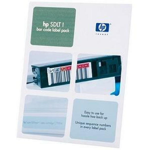 HPE (Q2003A) HP SDLT1- BAR CODE LABEL PACK(QTY:100 ,10 CLEAN) UNIQUELY SEQUENCED *WHILE STOCKS LAST