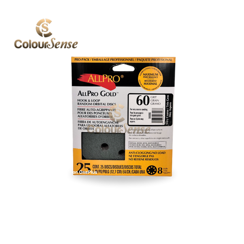 All Pro Gold H&L Sanding Discs 40 - 220 Grit – 25 Pack