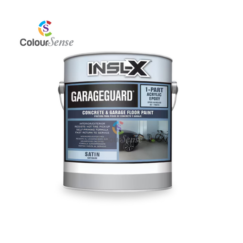 “Shop GarageGuard® 1-Part Epoxy Acrylic Floor Coating at ColourSense. Durable, chemical & stain-resistant floor paint for garages, basements & workshops. Available in Tintable White, Accent Base, Knight Gray, Welded Gray & Desert Sand.” “Shop GarageGuard® 1-Part Epoxy Acrylic Floor Coating at ColourSense. Durable, chemical & stain-resistant floor paint for garages, basements & workshops. Available in Tintable White, Accent Base, Knight Gray, Welded Gray & Desert Sand.”
