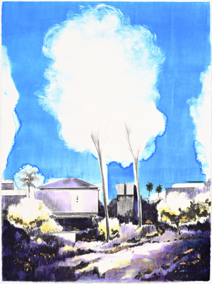 "The Town with Cloud Trees" (2025) by Gamaliel Rodríguez