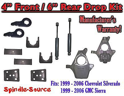 Purchase 4 Rear Lowering Drop Kit For 1999-2006 Chevy Silverado / GMC Sierra 1500 Series In - Foto 3