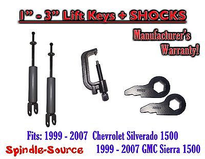Rough Country 2-3 Inch Lift Kit Rear Blocks for 1988 to 1999 Chevy/GMC C1500/K1500 Truck/SUV