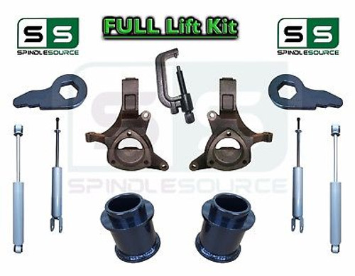 00 - 06 Chevy GMC SUV Tahoe Yukon Suburban 5-7" /2" Lift Kit Spindle SHOCKS TOOL