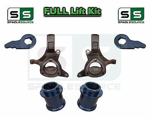 00 - 06 Chevy GMC SUV Yukon Tahoe Suburban 5" / 3" Lift Kit Spindle Coil Spacer