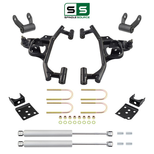 3/5 Lowering Kit for 2004-2008 Ford F-150 2WD – Control Arms, Flip Kit, Rear Shocks