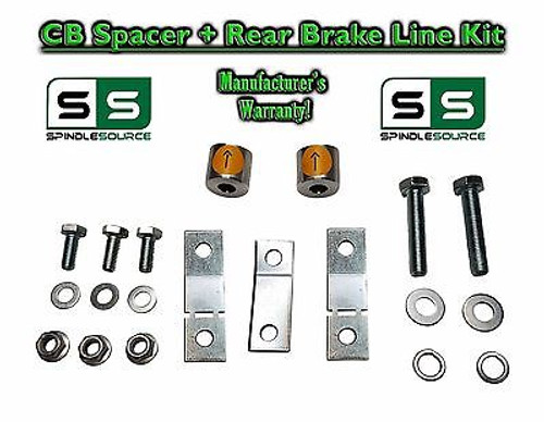 07 - 16 Toyota Tundra Carrier Bearing Spacer + REAR Brake Line Kit for 3"+ LIFT