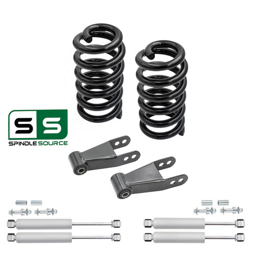 2/1-2 Coil Drop Lowering Kit + Shocks FOR 73-87 Chevy GMC C10 C15 2WD