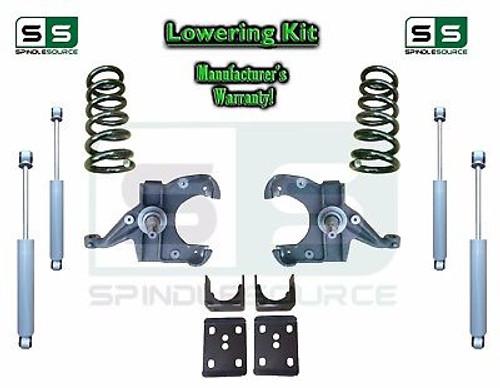 1973 - 87 Chevrolet GMC C10 C15 5" / 6" Lowering Drop Kit 1.0" Rotors + SHOCKS