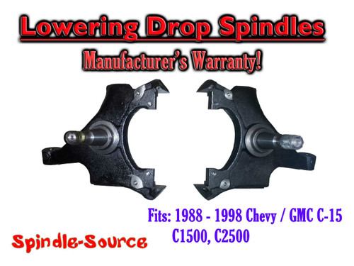 1988 -1998 Chevy / GMC C15 C1500 C2500 2WD 2" Drop Lowering Spindles Trucks SUVs