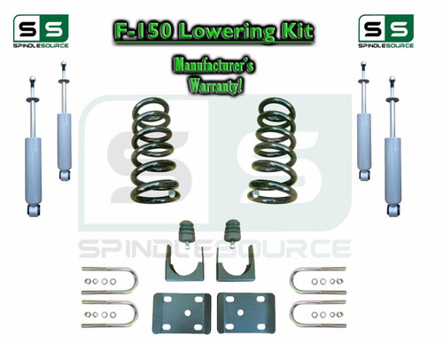1997 - 03 Ford F-150 F150 V6 EXT Cab 2WD 3" / 6" Drop Lowering Kit Coils SHOCKS