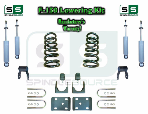 1997 - 03 Ford F-150 F150 V6 Reg Cab 2WD 3" / 5" Drop Lowering Kit Coils SHOCKS