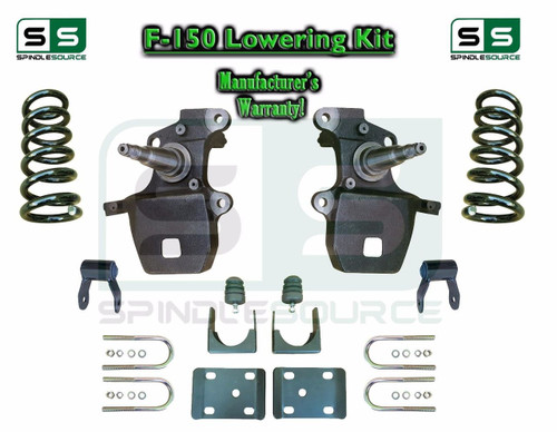 1997 - 2003 Ford F-150 F150 V6 2WD 3" / 5" Drop Lowering Kit Coils Axle Flip