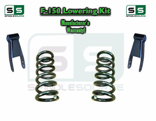 SDT 2-Inch Rear Drop Shackles Lowering Kit For Ford F-150 1997-2003 – 2WD/4WD - View #2