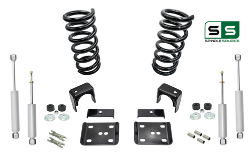 3"/6" Lower Drop + SHOCKS FOR 99 - 06 Chevrolet Silverado / GMC Sierra 1500 V6