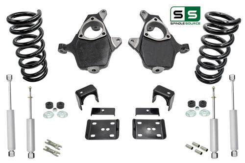 4"/6" Lower Drop + SHOCKS FOR 99 - 06 Chevrolet Silverado / GMC Sierra 1500 V6