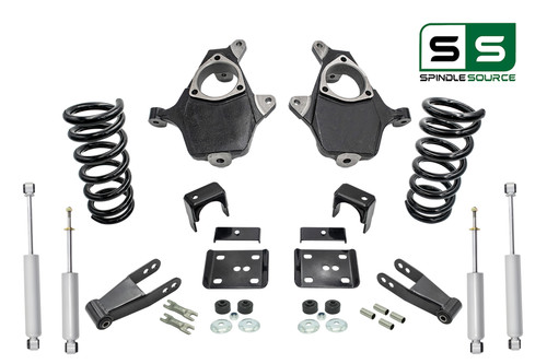 5"/7" Lower Drop+SHOCKS FOR 1999 - 2006 Chevrolet Silverado/GMC Sierra 1500 V6