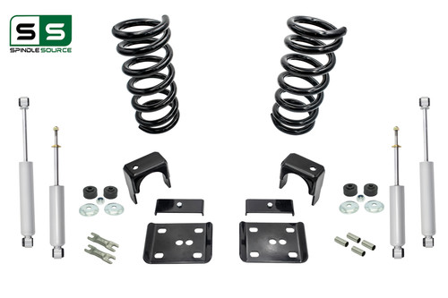 3"/6" Lower Drop + SHOCKS FOR 99 - 06 Chevrolet Silverado GMC Sierra 1500 V8
