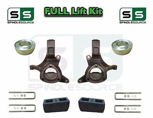 1999 - 2007 Chevrolet Silverado GMC Sierra 1500 2WD Spindle Lift Kit 7" / 4"