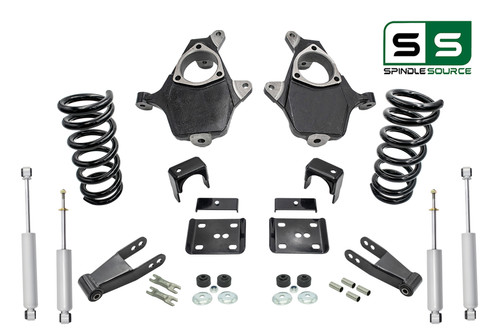 5"/7" Lower Drop + SHOCKS FOR 99 - 06 Chevrolet Silverado GMC Sierra 1500 V8