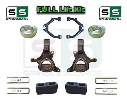 1999 - 2007 Chevrolet Silverado GMC Sierra 1500 Spindle Lift Kit 6" / 4" + UCA