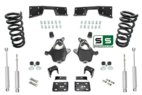 4"/6" Drop Kit SHOCKS C-NOTCH FOR 2001 - 06 Chevrolet Silverado GMC Sierra V6