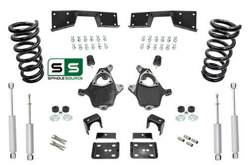 4"/6" Lower Drop+SHOCKS+C-NOTCH FOR 01 - 06 Chevrolet Silverado GMC Sierra V8