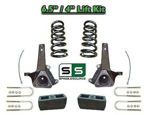 2002 - 2008 Dodge Ram 1500 2WD 6.5" Front 4" Rear Spindle LIFT COILS Lift Kit V8