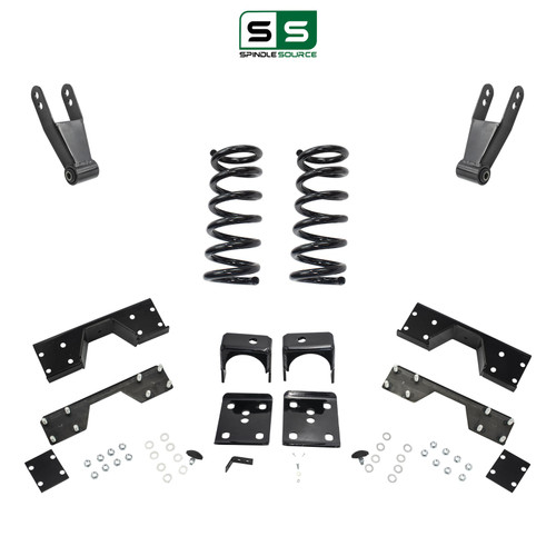 3"/4"-5" Coil Drop Lowering Kit + C-Notch FOR 02-08 Dodge Ram 1500 2WD RWD V6