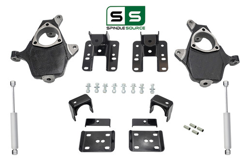 2"/4"-2/5" DROP KIT + SHOCKS FOR 2004 - 2006 Chevy Silverado GMC Sierra CREW CAB