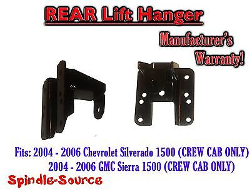 2004 - 2006 Chevy Silverado GMC Sierra CREW CAB 1" - 2" Lift Hanger for Flip Kit