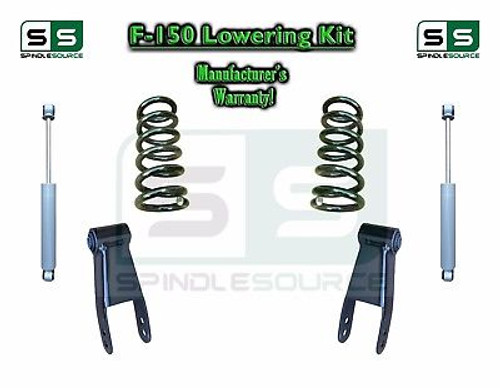 2004 - 2014 Ford F-150 F150 2" / 2" or 2" / 3" Drop Lowering Kit Coils + SHOCKS