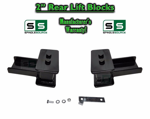 2004 - 2018 Ford F-150 F150 REAR 2" inch Tapered Fab Lift Blocks with Bumpstop