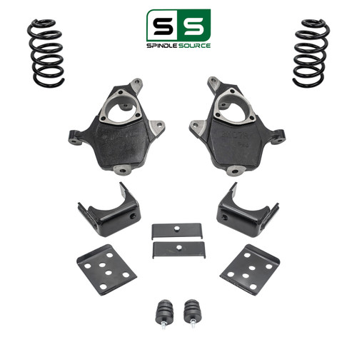 5"/7" Spindle Coil Drop Kit FOR 07-13 Chevy Silverado GMC Sierra 1500 NNBS V8