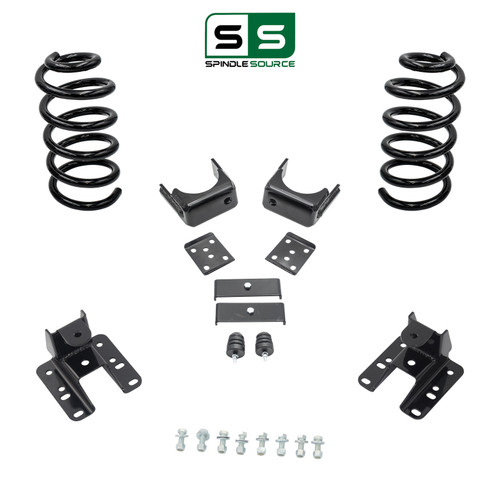 2"/5"-6" Coil Drop Lowering Kit FOR 07-13 Chevy Silverado GMC Sierra 1500 V6