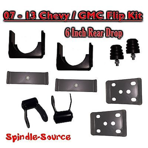 2007 - 2013 Chevrolet Silverado / GMC Sierra 1500 Truck 6" REAR Flip Kit Shackle