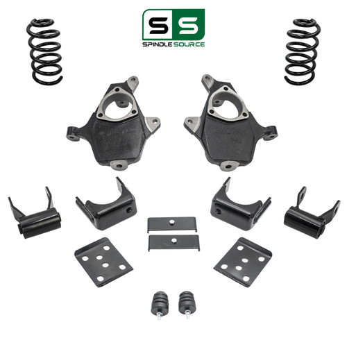 4"/6" Spindle Coil Drop Kit FOR 07-13 Chevy Silverado GMC Sierra 1500 NNBS V6
