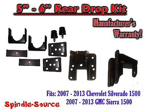 2007 - 2013 Chevy Silverado / GMC Sierra 1500 Hanger + Flip kit 5" - 6" Drop