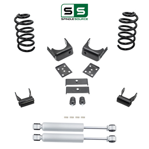 3"/6" Coil Drop Kit + Rear Shocks FOR 07-13 Chevy Silverado GMC Sierra 1500 V8