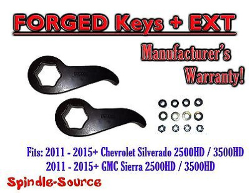 2011-15 Chevy Silverado GMC Sierra 2500 3500 HD 1 -3" Torsion LIFT KEYS + EXT