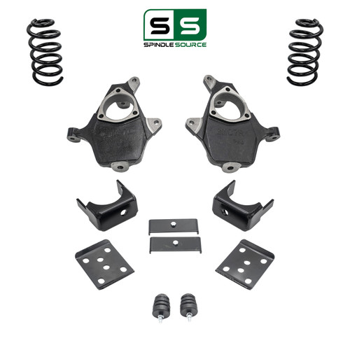 4/7 Spindle Coil Drop Kit 14-16 Cast Silverado Sierra V6