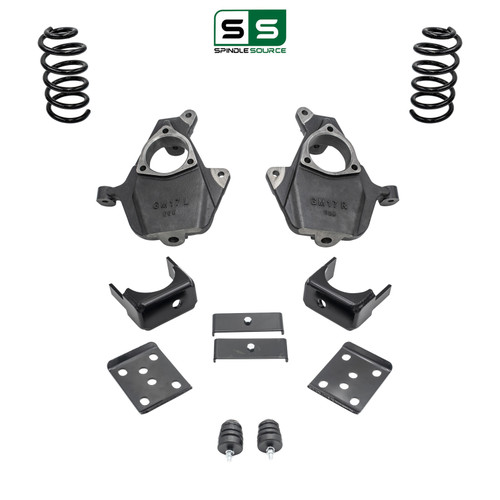 5/7 Spindle/Coil Lowering Kit 14-18 Chevy Silverado GMC Sierra 1500 V8 2WD/4WD