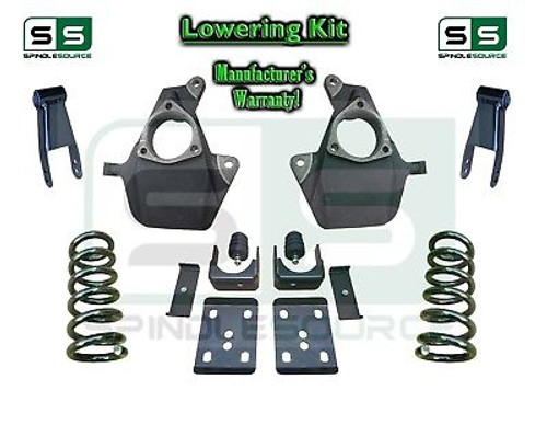 16-18 Silverado Sierra 5" / 8" Lowering DROP KIT STAMPED / ALUM ARMS Coils V6