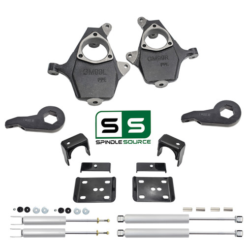 4"/6" Drop Kit + Rear Shocks FOR 99-06 Chevy Silverado GMC Sierra 1500 4WD
