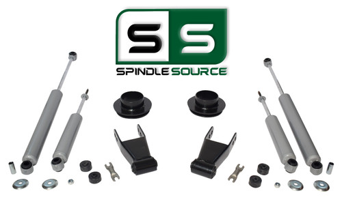 1998 - 2009 Ford Ranger 2WD 3" /1"-2" Lift Kit Coil Sper/ Lift Shackles/4 Shocks