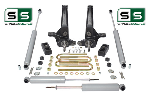 2001 - 2009 Ford Ranger 2WD 4" / 2"  Lift Kit  Spindles  / Lift Blocks/ 4 Shocks