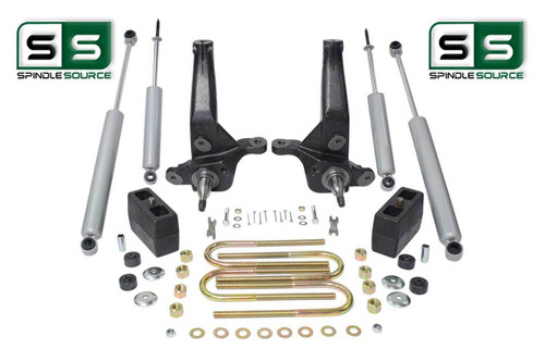 2001-2010 Ford Ranger 2WD 4"/4" Lift Kit Spindles/Blocks /4 Shocks 4&6 Cylinder