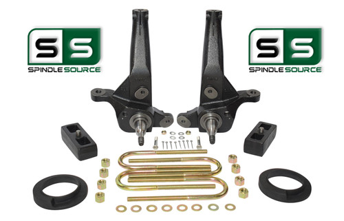 2001 - 2009 Ford Ranger 2WD 5" / 2"  Lift Kit  Spindles /Coil Spacer/Lift Blocks