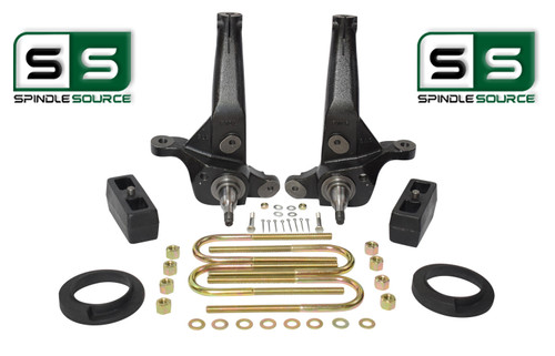2001 - 2009 Ford Ranger 2WD 5"/3"  Lift Kit  Spindles /Coil Spacer/Rear Blocks