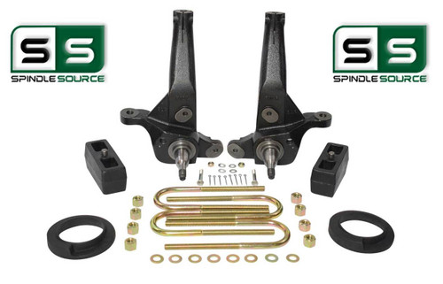 2001 - 2010 Ford Ranger 2WD 5"/3" Lift Kit Spindles /Coil Spacer/Rear Blocks